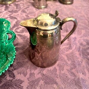 Vintage Silver Creamer with Lid